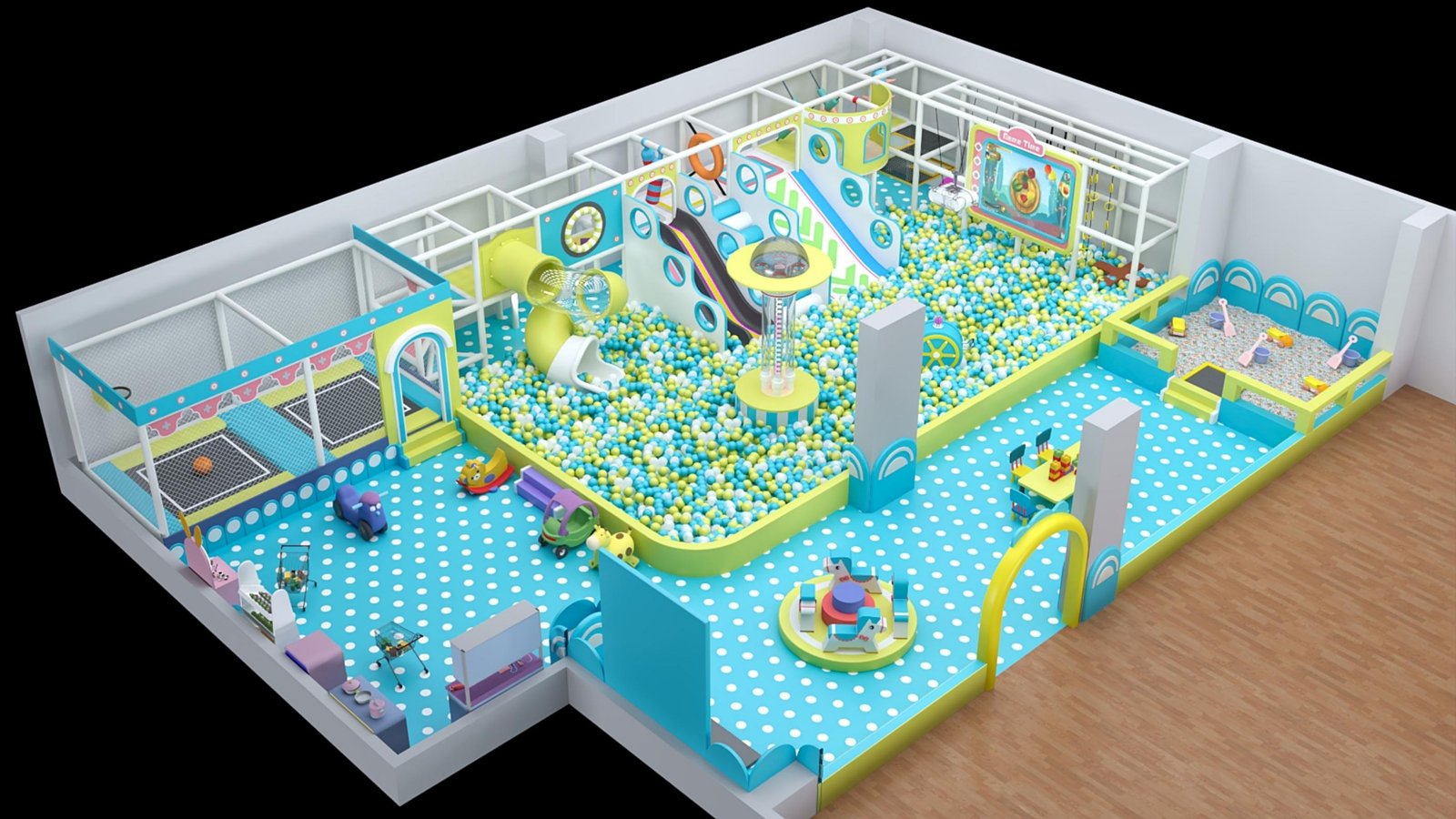 FUNVILLE soft play 3D plan